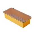 Miniatyrbillede 1 af 5: Make Up Organizer Box Dresser Container Case med låg til kosmetisk opbevaringsholder, 27*11.5*6.5cm