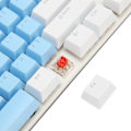 Miniatyrbillede 3 af 5: Mekanisk tastatur i fuld størrelse 104 taster USB kablet gaming tastatur med numerisk tastatur Rød switch til Windows