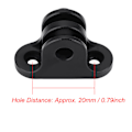 Miniatyrbillede 6 af 8: Cykelcomputer Metalbeslag Kamera Adapter Mount til Gopro (Sort)