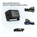 Miniatyrbilde 6 av 8: Bilradio Ekstern Høytaler Profesjonell Rektangulær 3,5 mm Plugg 5W CB Ekstern Høytaler for Ham Radio Mobil Transceiver