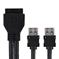 Miniatyrbillede 4 af 5: USB3.0 19/20PIN Desktop Front Motherboard Panel Mount Cable med faste fødder (0,6 m)