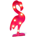 Miniatyrbild 1 av 5: Flamingo-festbelysning, skylt för väggdekor, LED-belysning för semester- och födelsedagsfester, för barn, baby, vuxna, sovrum, vardagsrum, söt kontorsdekor
