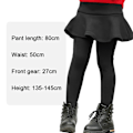 Miniatyrbillede 2 af 5: Pige Vinter Leggings med Nederdele, Fleece Foret Tyk Varm Buks