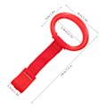 Miniatyrbillede 3 af 5: 4 stk. Baby Pull Up Ringe i Plastmaterial Ergonomisk Design Sikker Praktisk Forskellige Farver Gåhjælper til Småbørn