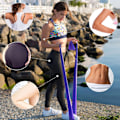 Miniatyrbild 3 av 7: Miljövänliga Träningsband för Fysioterapi, Yoga & Styrketräning, Färgkodade & Portabla (Set om 3)