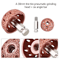 Miniatyrbillede 1 af 4: 38mm Slibning af Dæk Reparation Hoved Grov Grit Polering Hjul med Forbindelsesstang