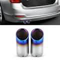 Miniatyrbilde 5 av 5: 1 par eksosrørdemper spiss for E90 E92 E93 328i 325i 3-serie