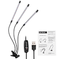 Pikkukuva 3 / 5: 30W USB 3-putkinen joustava LED-kasvikasvatusvalo täyden spektrin kasvu
