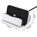 Miniatyrbilde 5 av 5: For iPhone Magnetisk Skrivebords Ladestasjon Hurtiglading Data