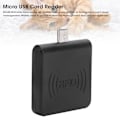 Miniatyrbild 3 av 4: W86 Micro USB Mobiltelefon Kortläsare Bärbar för RFID Mobil ID-läsare för AndroidSvart