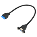 Pikkukuva 4 / 5: Sovitinkaapel 5Gpbs ABS USB3.0 SingleEnded naaras 20-pin 30mm datansiirtolinja