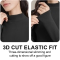 Miniatyrbilde 4 av 5: Kvinners Turtleneck Langærmet Skjorter Høst Mote Basic Lag