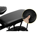 Miniatyrbild 2 av 5: Cykelsits med ryggstöd, pakethållare för mountainbike, ergonomisk design, mjukt överdrag bred dyna, universell passform för bekväm barnsadels, njut