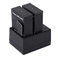 Miniatyrbillede 4 af 5: Kamera Batteri Oplader Hurtig Dobbelt Slot Batteri Oplader med 2 Batterier Kompatibel med Hero 2 3
