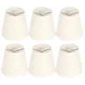 Miniatyrbilde 2 av 5: 6 stk. nordiske enkle lampeskjermer i stoff, kunstdekor, lampeskjermer for E14 vegglampe lysekrone