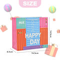 Miniatyrbillede 2 af 5: 4 stk. Happy container fashion gavepose papirpose Varmt folie papirpose gaveæske gavepose Børns legetøj håndtaske