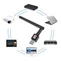 Miniatyrbilde 5 av 5: W90 RTL8188ETV150M Trådløs Nettverksadapter 150Mbps USB2.0 WIFI Mottakeradapter