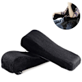 Miniatyrbilde 1 av 5: 1 par Memory Foam Armlene Kontorstol Armleneputer og Hevede Skrå Armlener - Universelle Putetrekk for Armlener og Albueavlastning black
