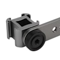 Miniatyrbild 5 av 8: Trippel kallskoförlängningsfäste i aluminiumlegering, mikrofonstativfästeadapter för stativ, monopod, stabilisator, mörkgrå