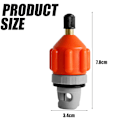 Miniatyrbild 6 av 6: Premium Kajaktillbehör för Uppblåsbar Båt, Stand Up Paddle Board Pumpadapter Snabb Uppblåsning och Tömning Universal Standard Schrader Luftventil
