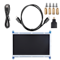 Pikkukuva 1 / 5: 7-tuumainen näyttö 1024 x 600 HD TFT-näyttö HDMI-tuloliitännällä Raspberry Pi 4B/3B -näytölle