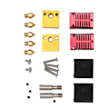 Miniatyrbild 3 av 5: 2 Set Hot End Extruder Munstycke Kit Hög Noggrannhet Anodiserad Frostad 3D-skrivare Extruder Hotend Kit för Ender 3 Ersättning