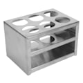Miniatyrbillede 2 af 5: Reagensglasstativ i rustfrit stål 304, 6 huller, 3 lag, laboratoriestativ til 32 mm rør