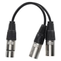 Pikkukuva 1 / 5: XLR-naaras - 2 x XLR-uroskaapeli Mikrofoni Stereobalansoitu liitäntäjohto ääniadapterille