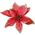 Miniatyrbild 8 av 8: Konstgjorda Julstjärneblommor, Glittrande Julgransdekorationer, Enkel Dekor Glittrig Julstjärna För Julkrans Bröllop Julgran