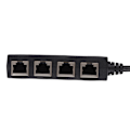 Miniatyrbilde 3 av 8: RJ45 Splitter Adapter 1 til 4 Port Jevn Overføring Utmerket Tilkobling Nettverkskabel Adapter