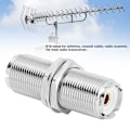Pikkukuva 3 / 5: 5 kpl SO239 UHF naaras naaras liitin RF-sovitinliitin 2 PL259-liittimelle