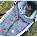 Miniatyrbild 5 av 5: Tjock Fleece Design Baby Filt, Andningsbart Hälsosamt Sherpa Material, Snabb Stängning Öppningsknappar Dragkedja för Bebisar i Åldern 0-18 Månader, Multi