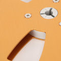 Miniatyrbilde 4 av 8: 1/4 7 tommers tom trommel Universal 3 hull aluminiumlegering åpningsmaskin del opptaks trommel gull
