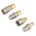 Miniatyrbilde 2 av 5: 4 stk. bærbar messing antennekontakt F til SMA radiokonverteradapter