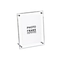 Miniatyrbild 2 av 2: Transparent Fotoram Akryl Bildram för att visa certifikat och foton med metallställ 24,2 X 33,9 cm / 9,5 X 13,3 tum
