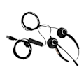 Miniatyrbilde 6 av 8: Lettvekts USB-headset for kundesenter med støydemping og mikrofon