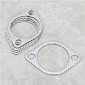 Miniatyrbillede 5 af 5: 5 stk. 3'' keramisk udstødningsrør metalpakning med forstærket ring 3in 76mm Downpipe