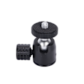 Miniatyrbillede 2 af 8: Mini stativkuglehoved med 1/4 tommers skrue og hot shoe-montering til DSLR-kamera ringlys sølvkugle