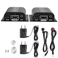 Miniatyrbillede 2 af 3: LKV372AE HD Extender 60M Enkelt Netkabel Forstærker til RJ45 Infrarød Bredbånds PostBack 100-220V Forsynings Spænding EU Stik