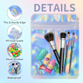 Miniatyrbillede 3 af 5: HRX Pakke Holografiske Ziplock-poser, 14x20cm Forseglelige Mylar Slikposer Folieposer til Voks Smelte Emballage Fødevareprøveposer (Pakke med 50)