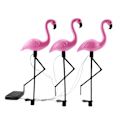 Pikkukuva 2 / 5: 3 in 1 LED-flamingo aurinkovoimalla toimiva ulkovalaisin vedenpitävä pihapuutarhanurmilamppu