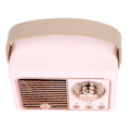 Pikkukuva 2 / 5: Retro Bluetooth-kaiutin, tehokas subwoofer-efekti, kannettava minikokoinen ulkoilukäyttöön tarkoitettu langaton kaiutin, vaaleanpunainen