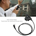 Miniatyrbild 7 av 8: Radio Headset Adapter Push To Talk Ljud Walkie Talkie Öronsnäcka Adapter Ersättning för Icom V8 V80 V82