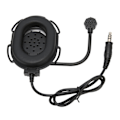 Miniatyrbillede 3 af 5: 3,5 mm Walkie Talkie Headset med støjreduktion Justerbar mikrofon 2-vejs radiohovedtelefon med vandtæt PTT-adapter
