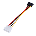 Pikkukuva 3 / 5: Uusi 1kpl 4-pin IDE - 15-pin Serial ATA SATA -kiintolevyvirtakaapeli