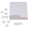 Miniatyrbillede 3 af 8: 6 sæt tomme puslespil 63 stk 13x18cm Hvid samling DIY sublimeringsemner Puslespil til livsfoto
