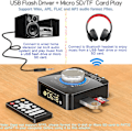 Miniatyrbild 5 av 5: Symphony of Style, Portabel CD-spelare med LED-display för hemmet, Bluetooth 5.1, HiFi-högtalare, Skrivbordsdesign, FM-radio, USB-uppspelning, TF-kort