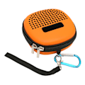 Pikkukuva 4 / 5: Mikro Bluetooth-kaiuttimen kotelo, iskunkestävä, naarmuuntumaton, vedenpitävä, kannettava EVA-puolijäykkä kotelo metallisella koukkulla, oranssi