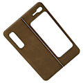 Miniatyrbilde 8 av 8: Mobiltelefondeksel Støtsikker Telefon Lærdeksel Skall for Samsung Galaxy Z Fold 1 / W20Brun