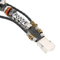 Miniatyrbilde 3 av 5: Retro skinnreim for håndleddet til Xiaomi Mi Band 5/6 NFC Mote DIY Oppgrader armbånd